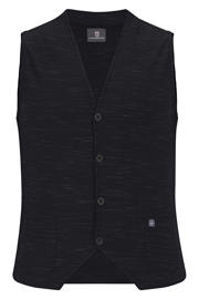 thumbnail: Jan Vanderstorm gemêleerd gilet Plus Size AHLMANN zwart