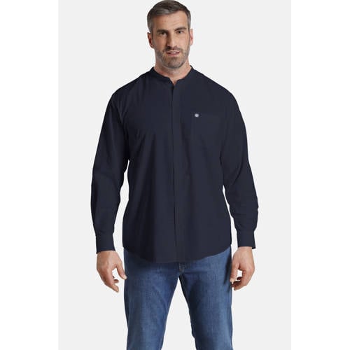 Jan Vanderstorm casual overhemd donkerblauw afbeelding