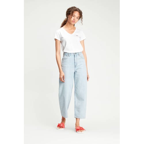 Levi's T-shirt Perfect Tee met V-hals wit afbeelding