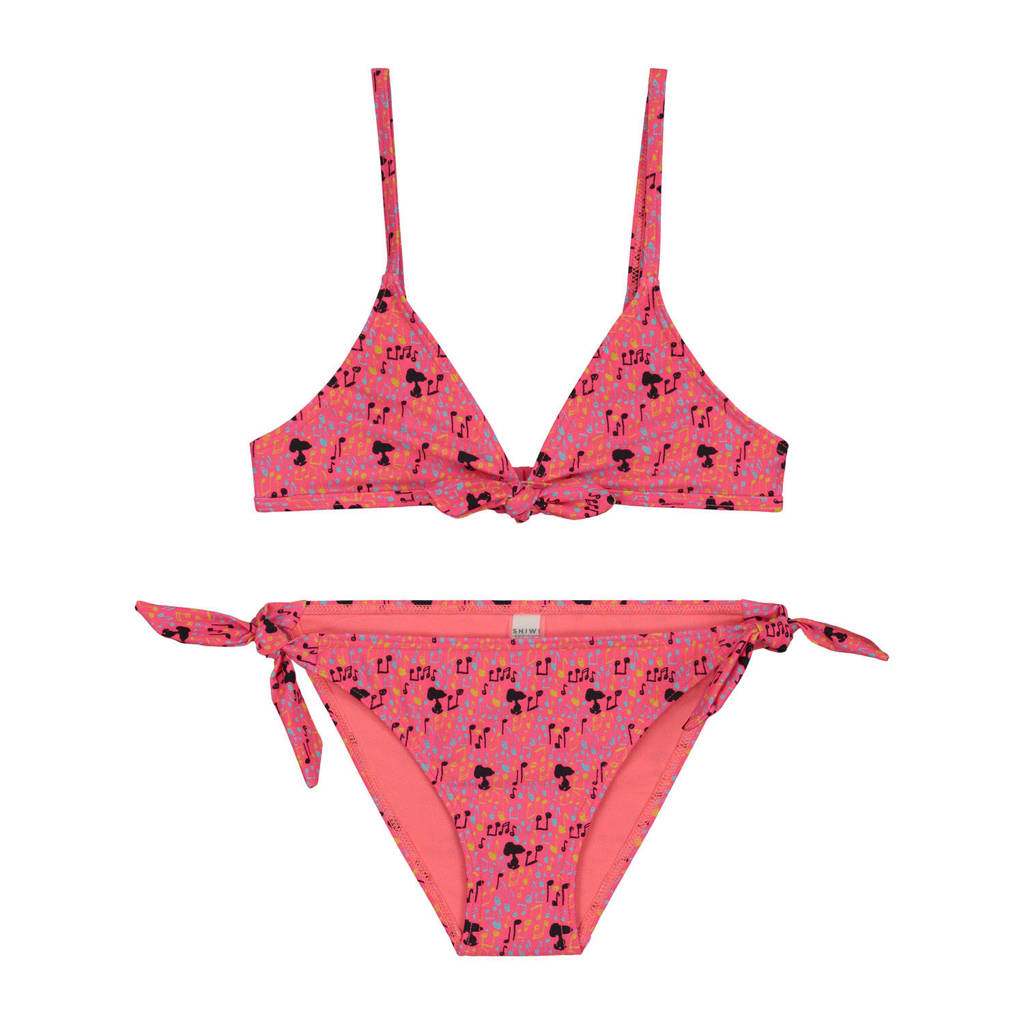 deeltje Structureel Melodrama Shiwi triangel bikini Snoopy roze/zwart | wehkamp
