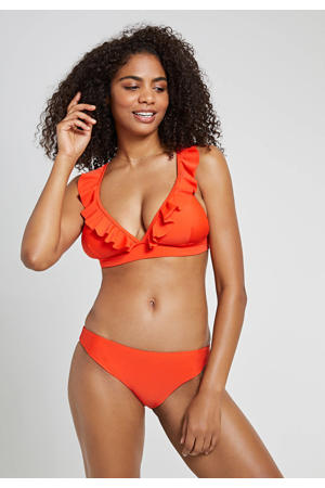 bikini Panama Bobby met ruches rood