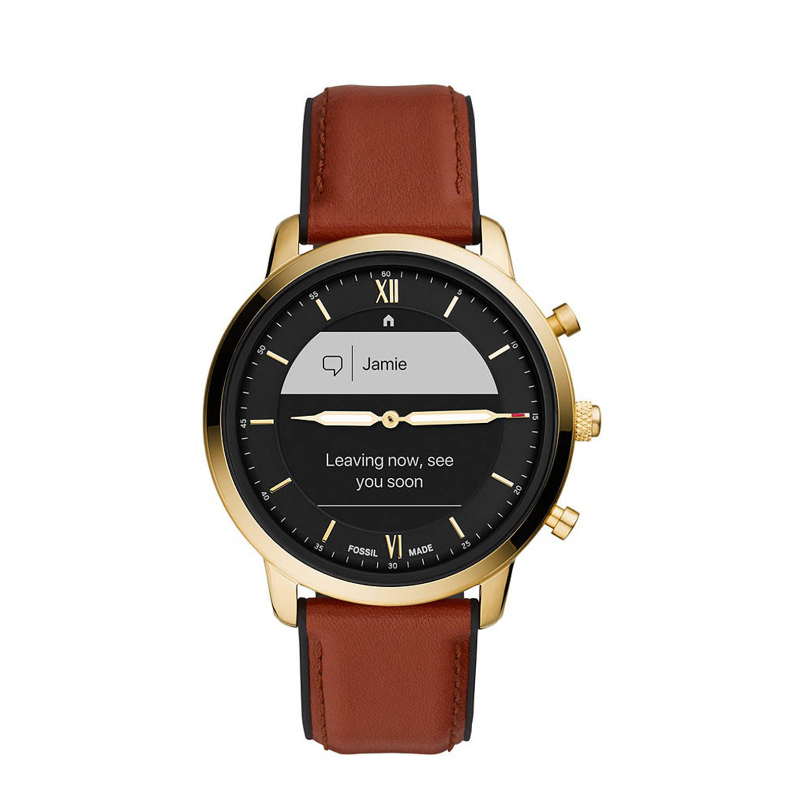 Fossil Neutra Heren Hybrid HR Smartwatch FTW7025 | wehkamp