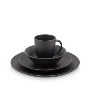 Wehkamp vtwonen serviesset (16-delig) Matt Black aanbieding Wehkamp vtwonen serviesset (16-delig) Matt Black aanbieding