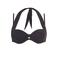 TC WOW niet-voorgevormde strapless beugel bikinitop zwart
