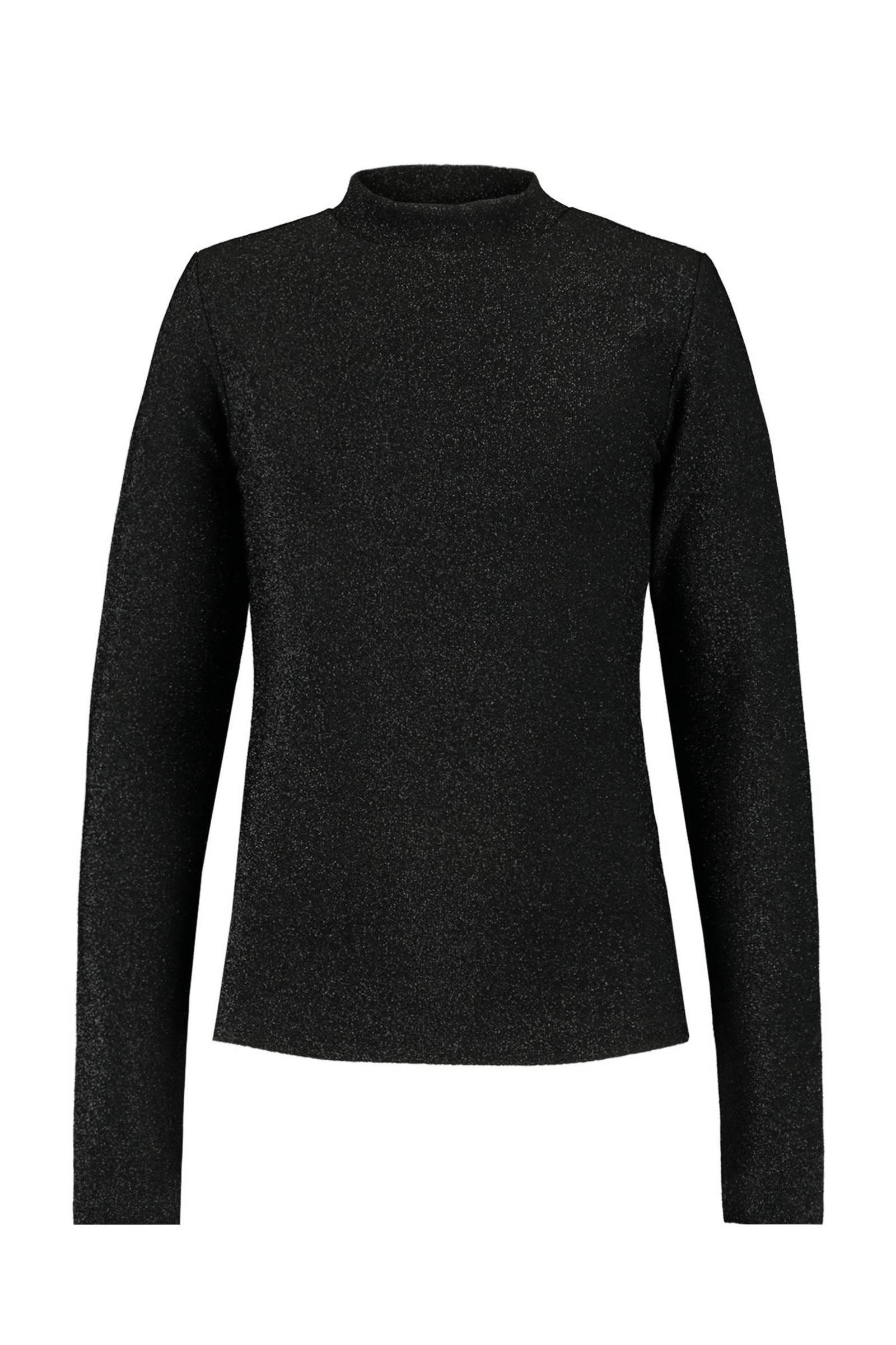 longsleeve Lune met glitters zwart longsleeve Lune met glitters zwart