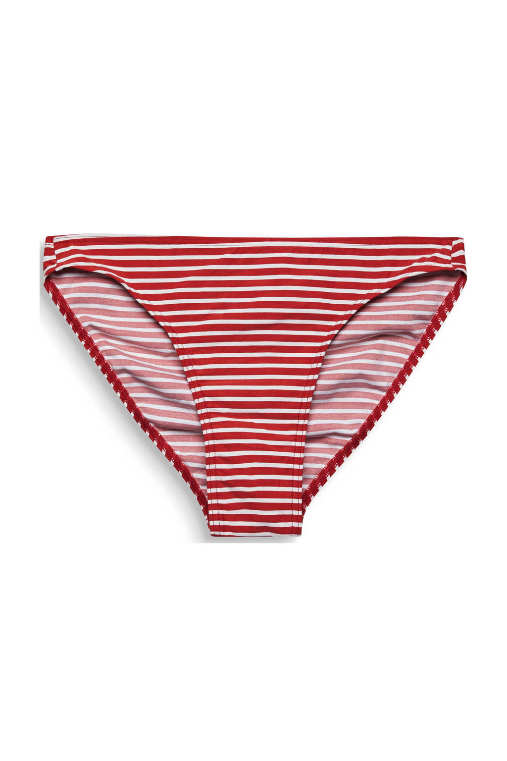 ESPRIT Women Beach gestreept bikinibroekje rood/wit, Rood/wit