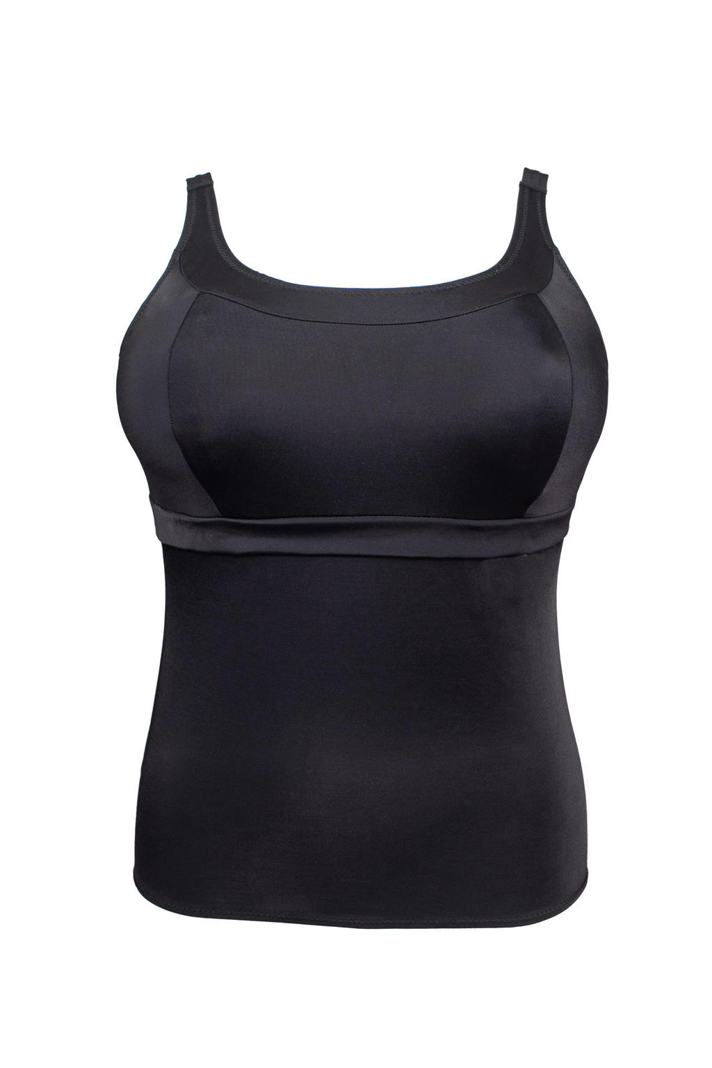 Plaisir voorgevormde tankini bikinitop zwart