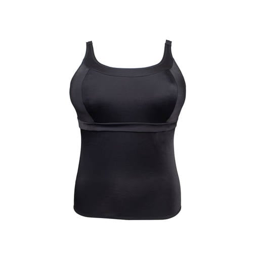 Plaisir voorgevormde tankini bikinitop zwart afbeelding