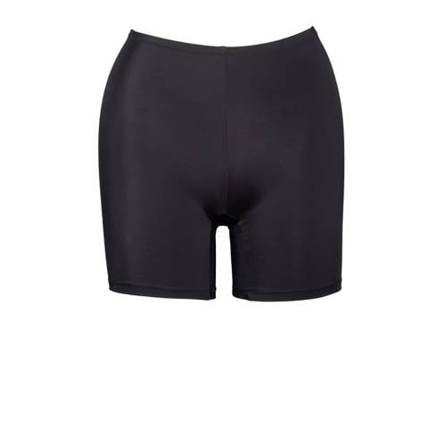 Plaisir high waist short bikinibroekje met pijpjes zwart afbeelding