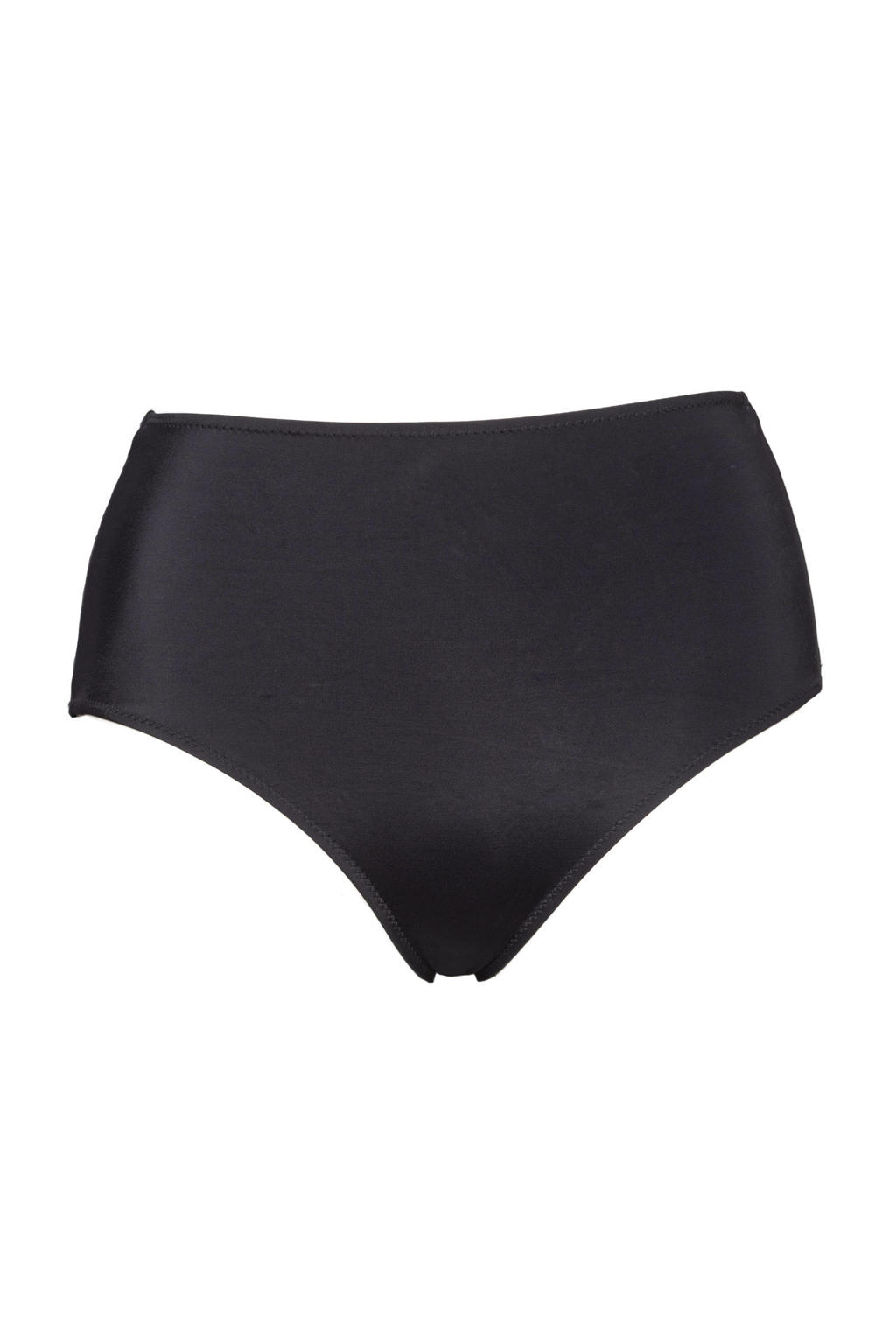 Plaisir +size high waist bikinibroekje zwart