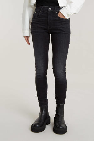 3301 High Skinny jeans donkergrijs
