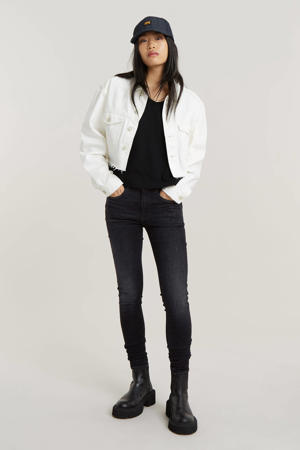 3301 High Skinny jeans donkergrijs