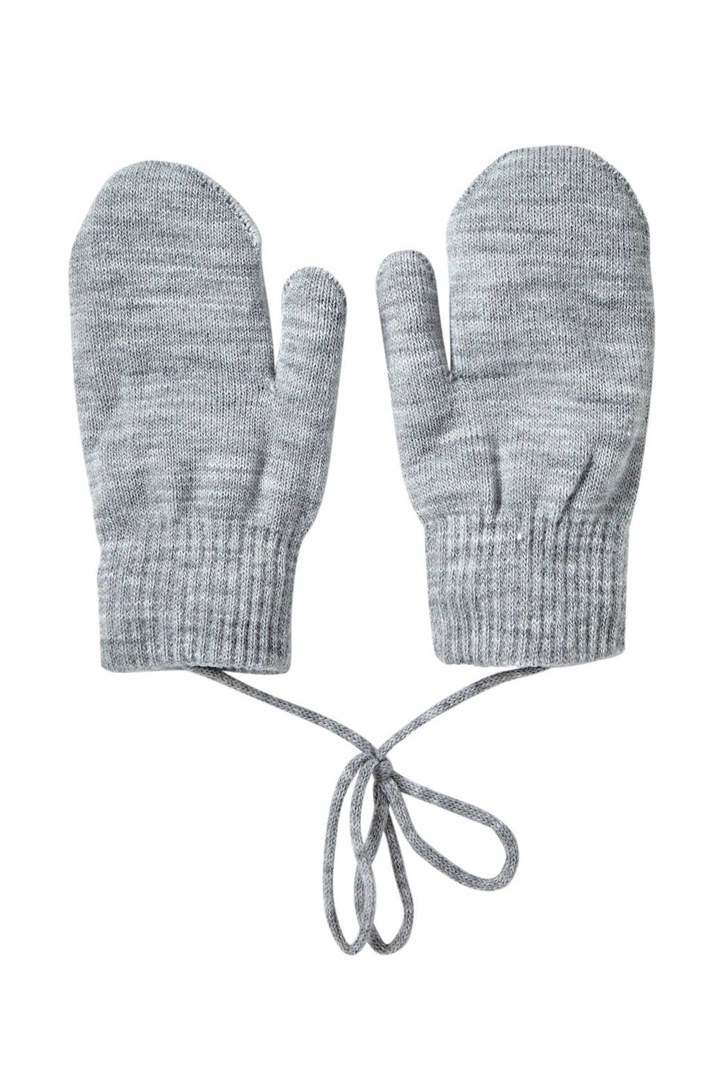 Sarlini gebreide handschoenen grijs melange, Grijs melange