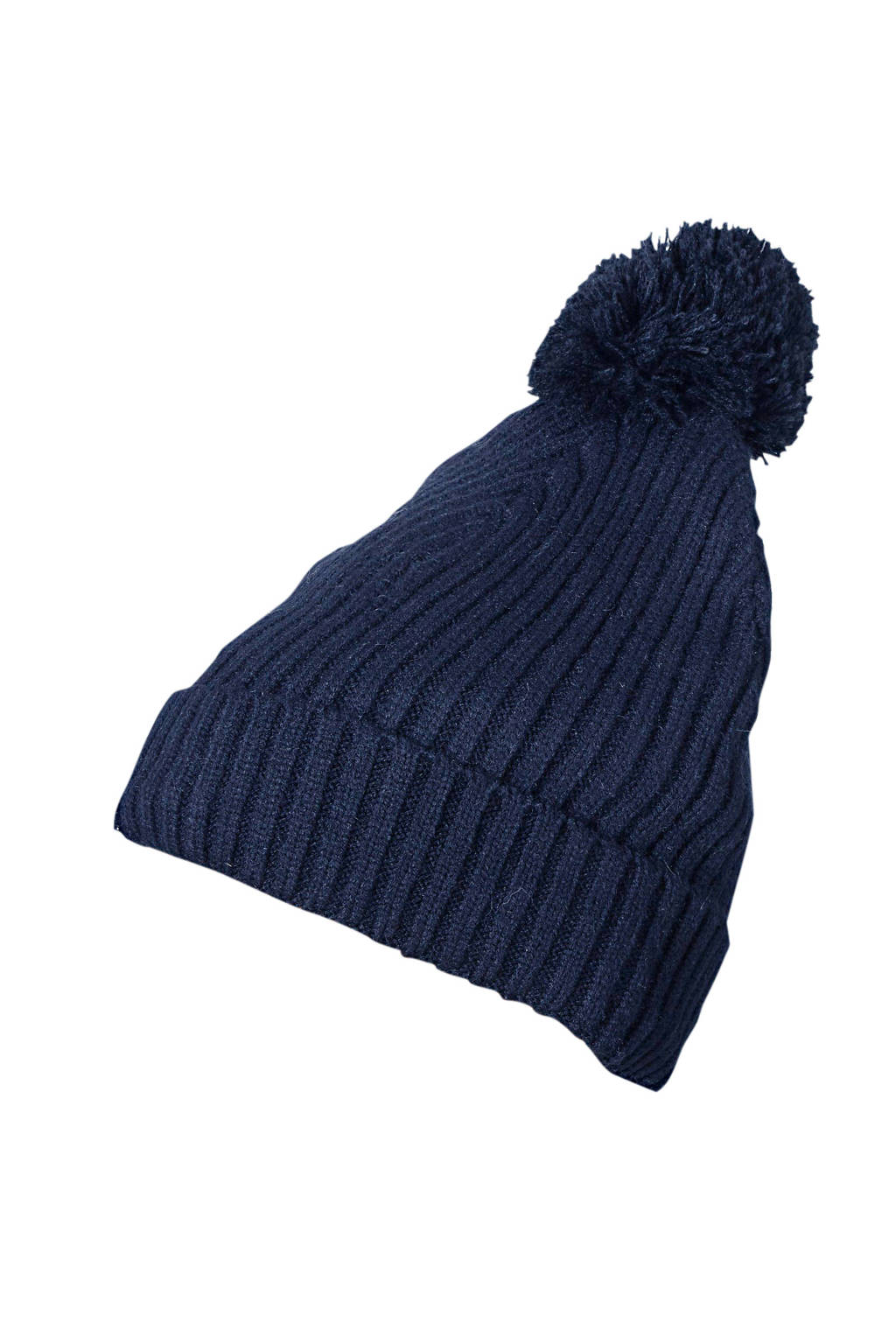 Sarlini gebreide muts donkerblauw, Donkerblauw