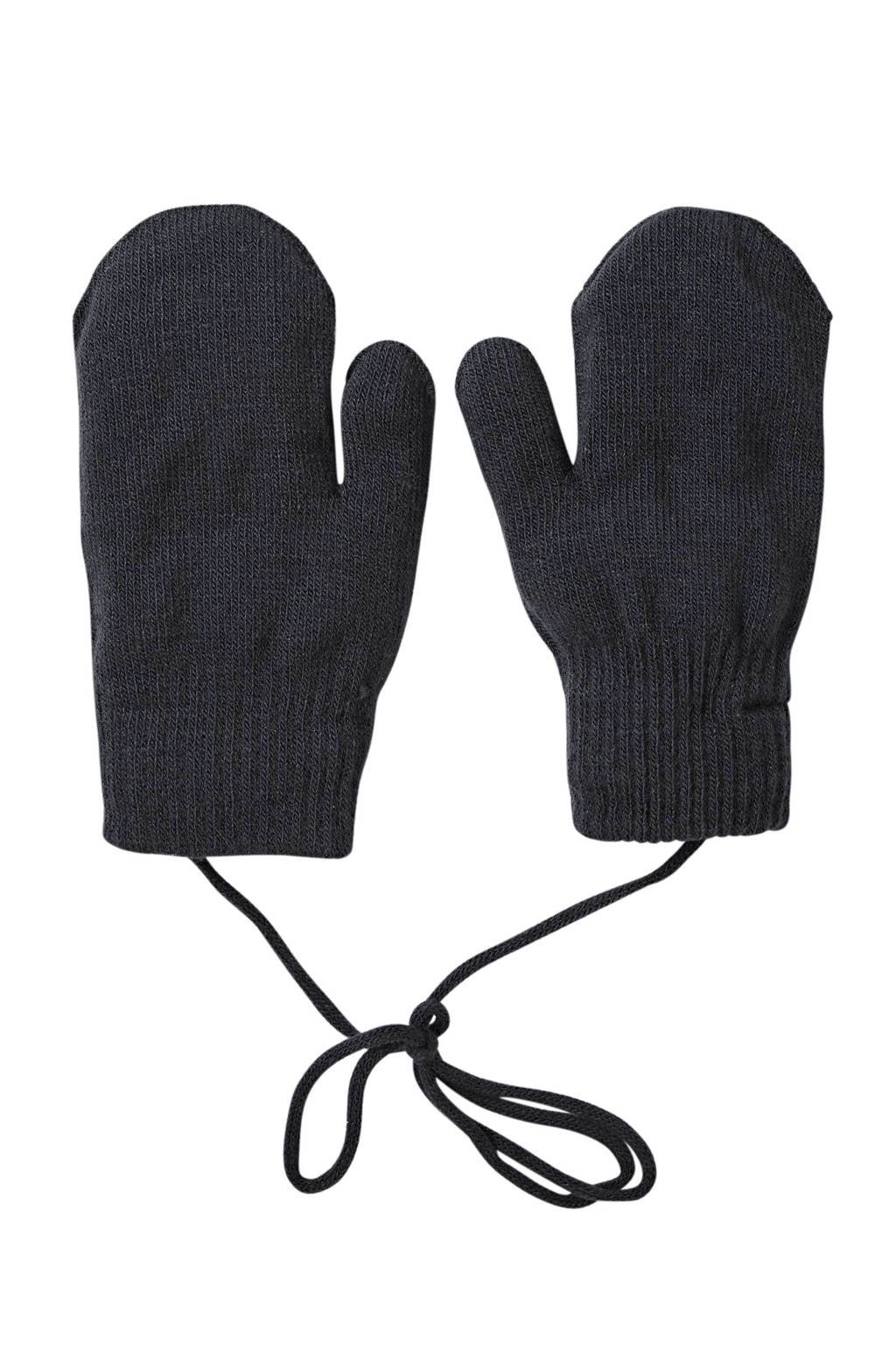 Sarlini gebreide handschoenen zwart, Zwart