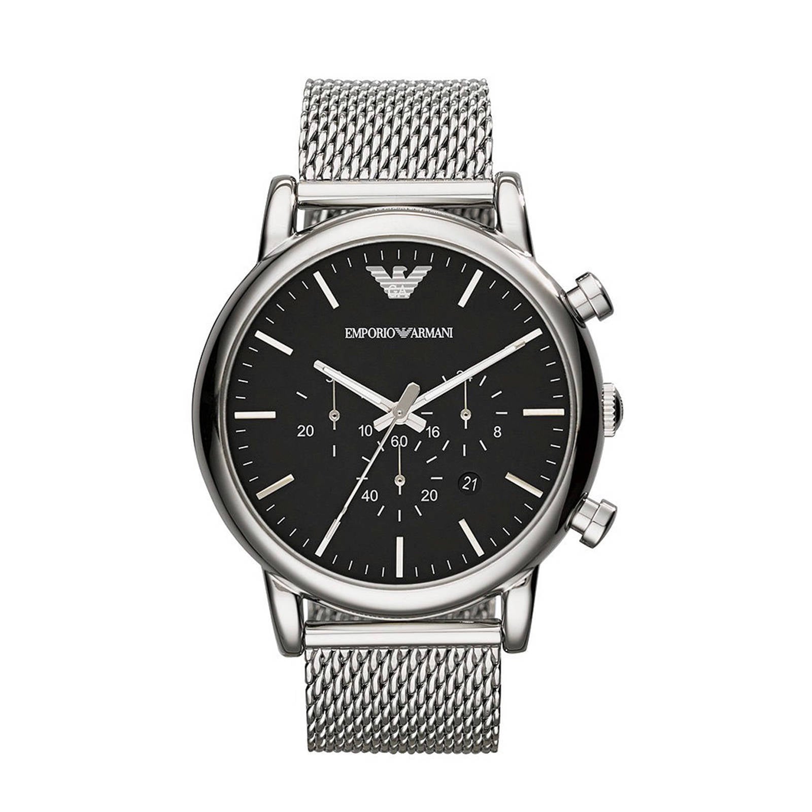 Emporio Armani horloge AR1808 Emporio Armani zilver | wehkamp