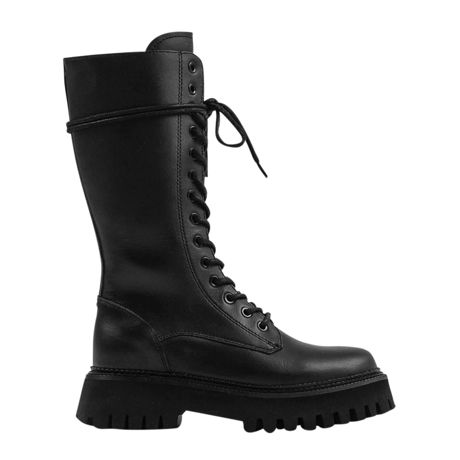 Bronx Groov-y High hoge leren veterboots zwart | wehkamp
