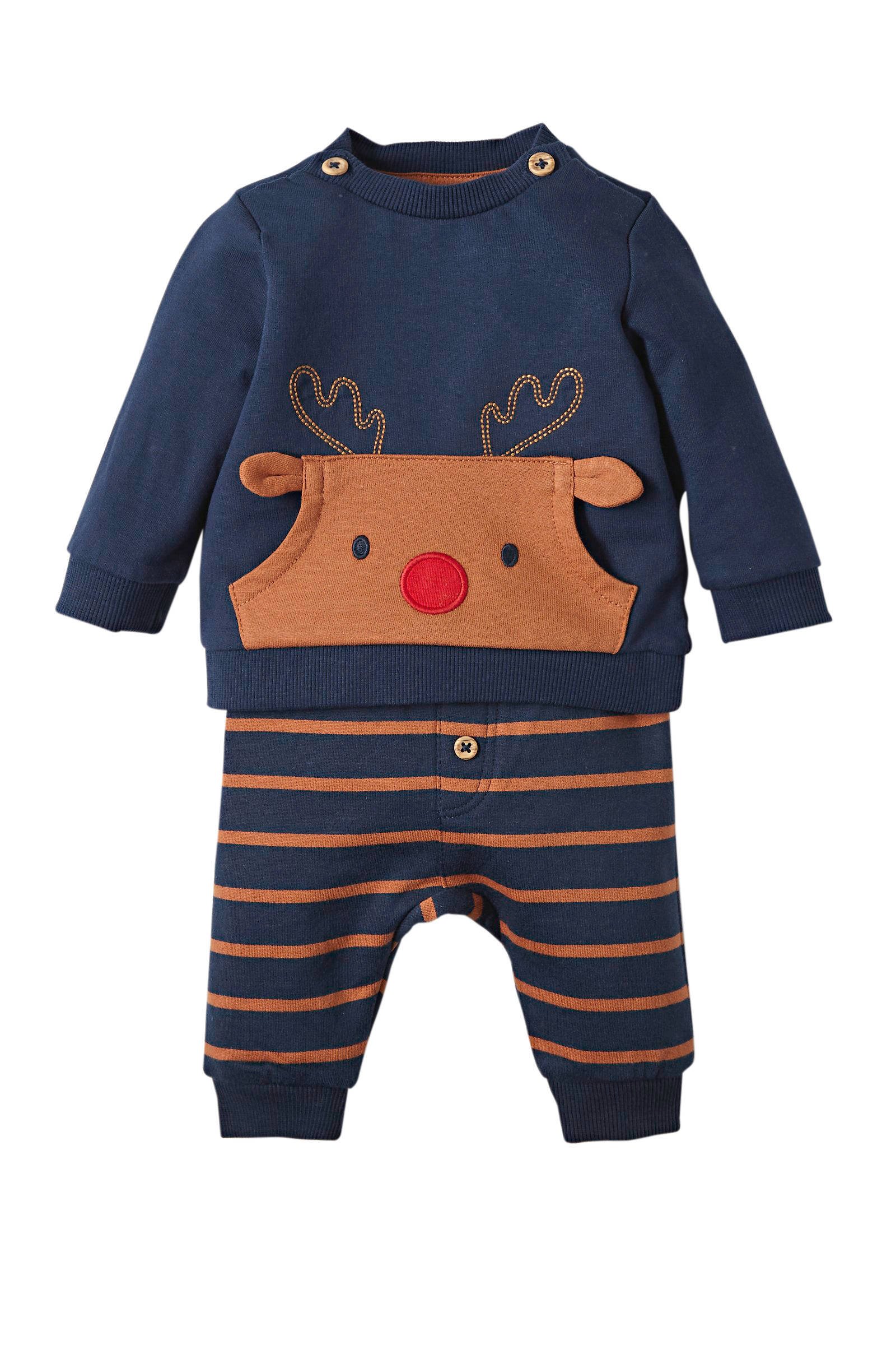 C&A Baby Club jongens set 2 delig donkerblauwcognac | wehkamp C&A Baby Club sweater set van 2 roodwitdonkerblauw | wehkamp