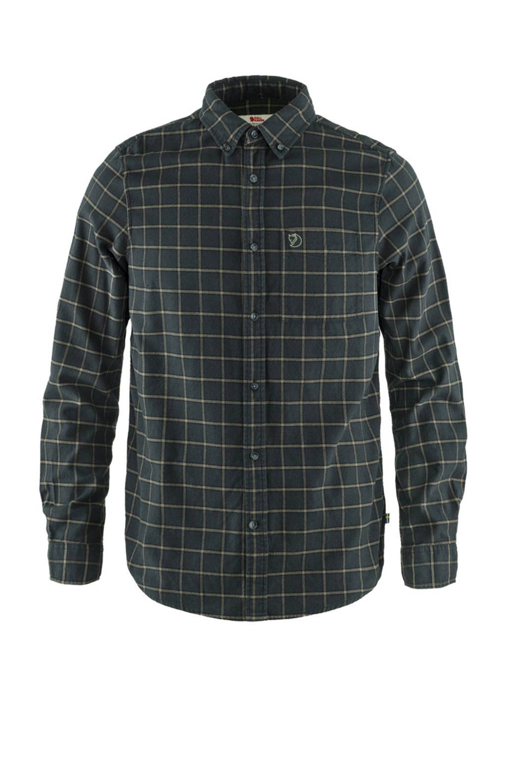 Fjällräven overhemd Övik Flannel donkergrijs, Donkergrijs