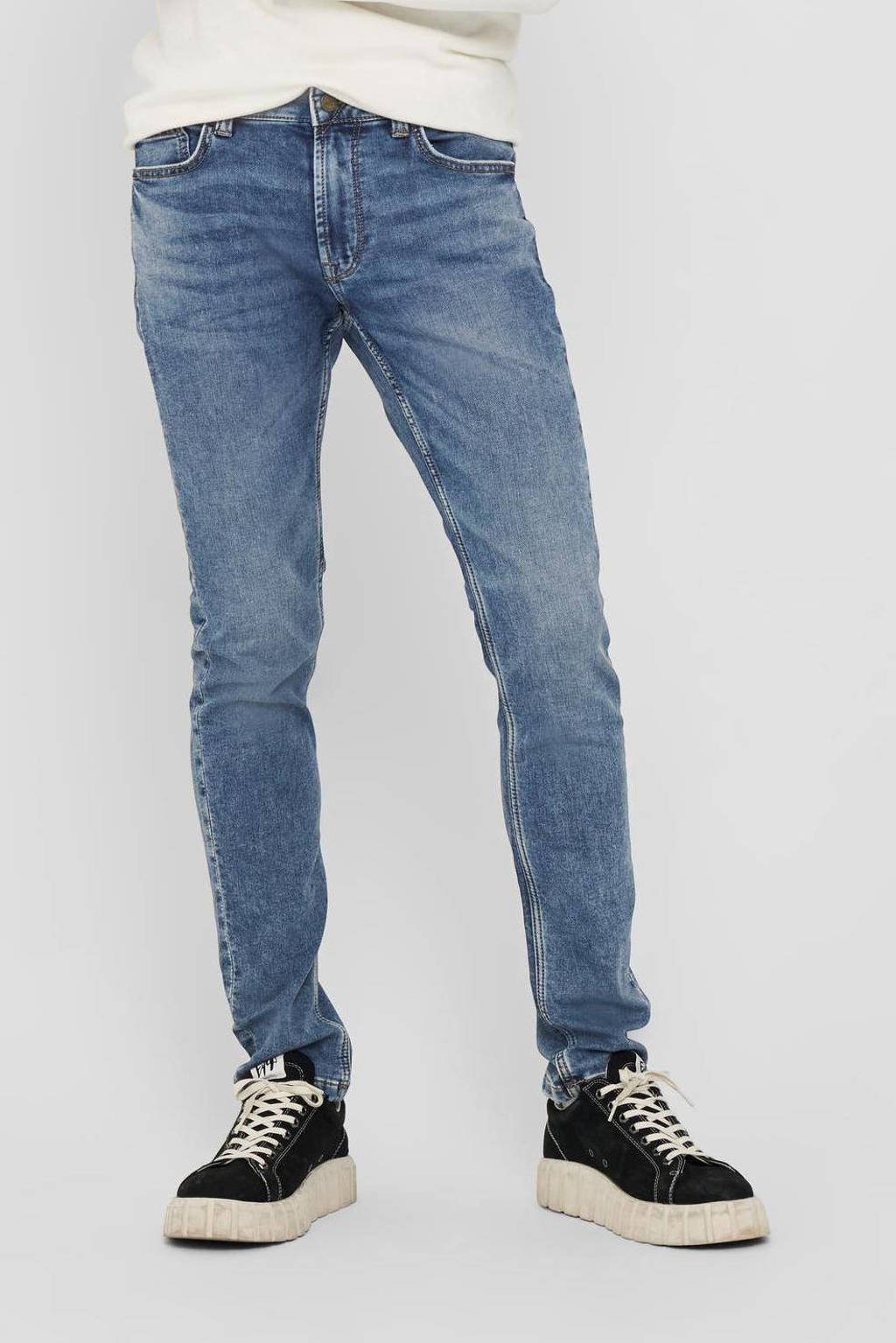 pakket Vermeend versneller ONLY & SONS slim fit jeans ONSLOOM blue denim 8653 | wehkamp