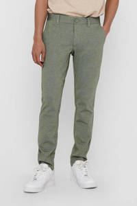 ONLY & SONS slim fit chino Mark groen, Groen