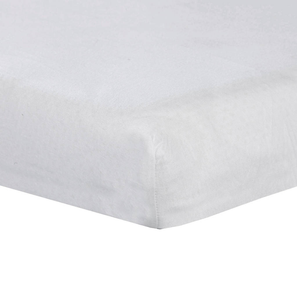 ABZ katoenen jersey peuter hoeslaken 70x150 WIT, Wit
