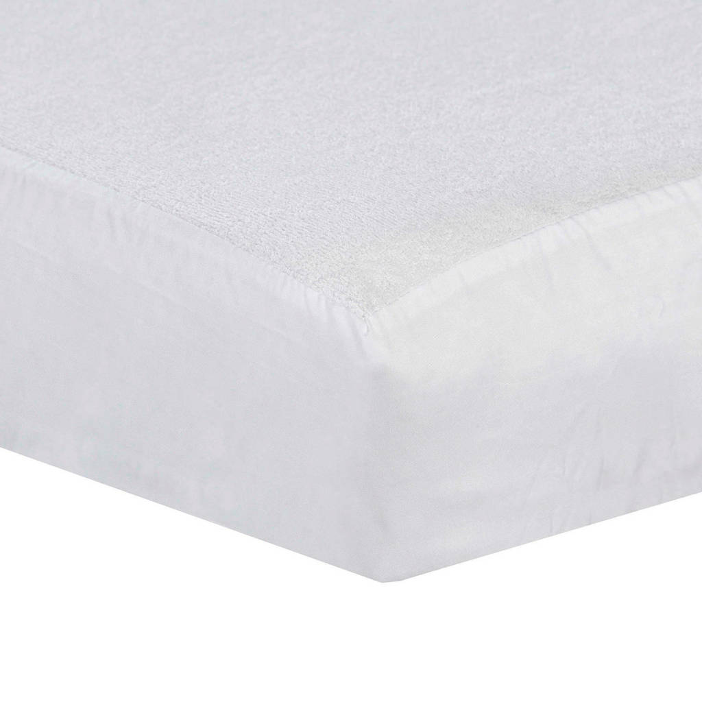 ABZ badstof waterdicht peuter hoeslaken 70x140, Wit