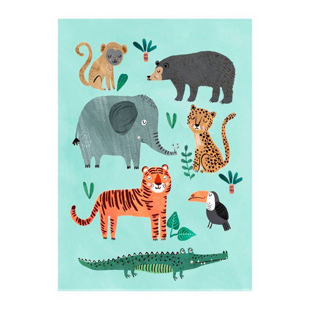 Petit Monkey poster (50x70 cm) ( cm), Multi