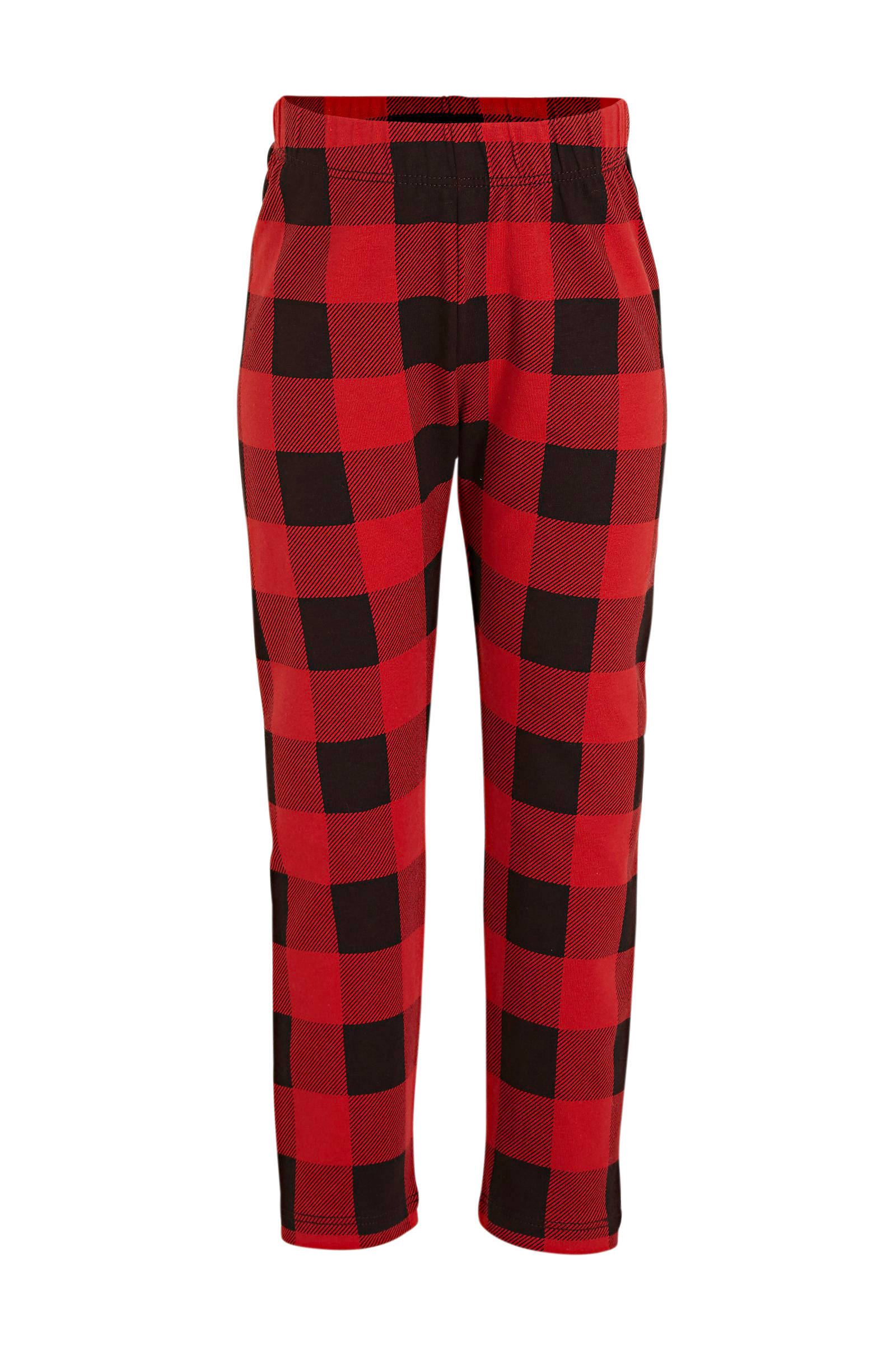 GAP baby geruite broek rood/zwart | wehkamp