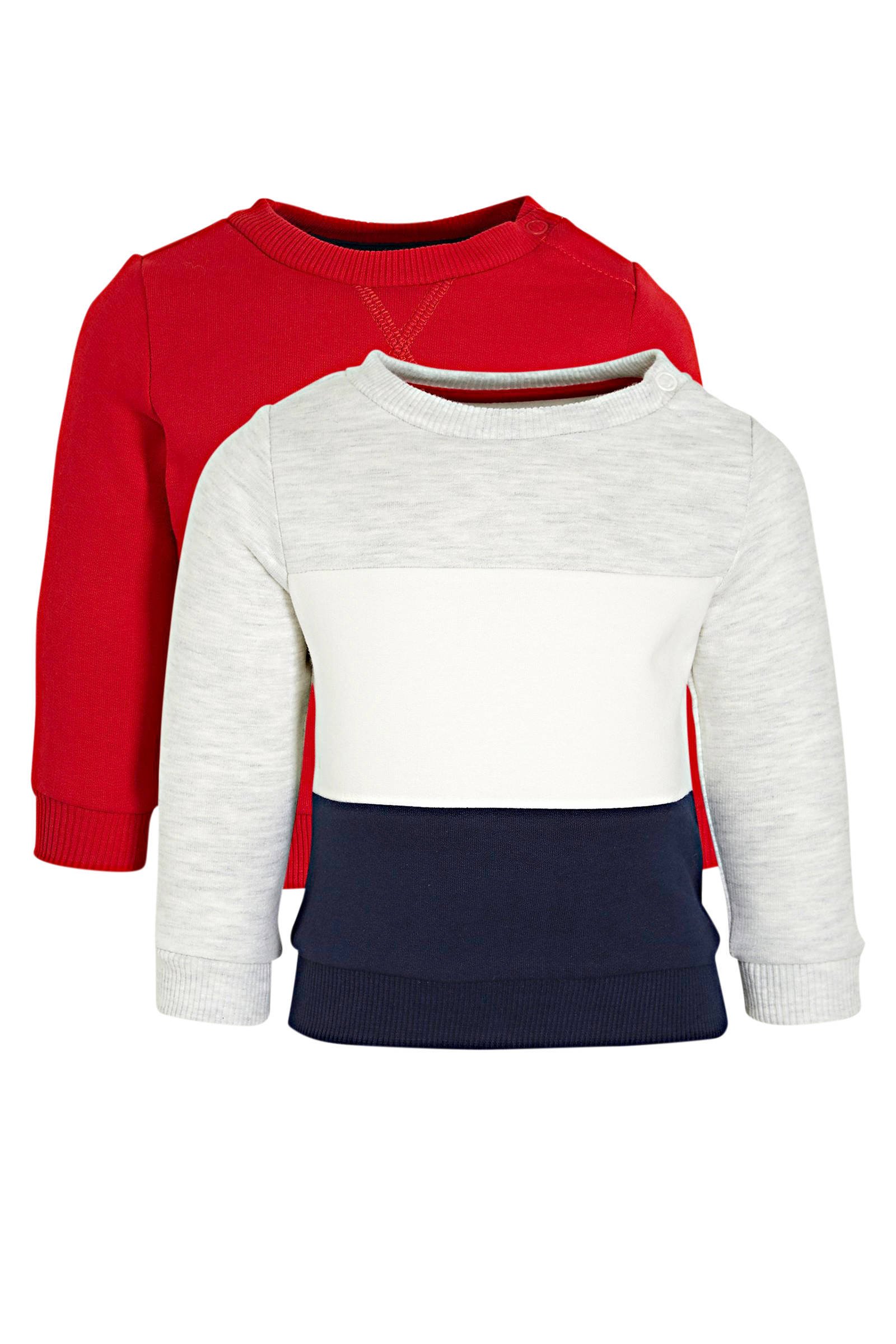 C&A Baby Club sweater set van 2 roodwitdonkerblauw | wehkamp C&A Baby Club sweater set van 2 roodwitdonkerblauw | wehkamp