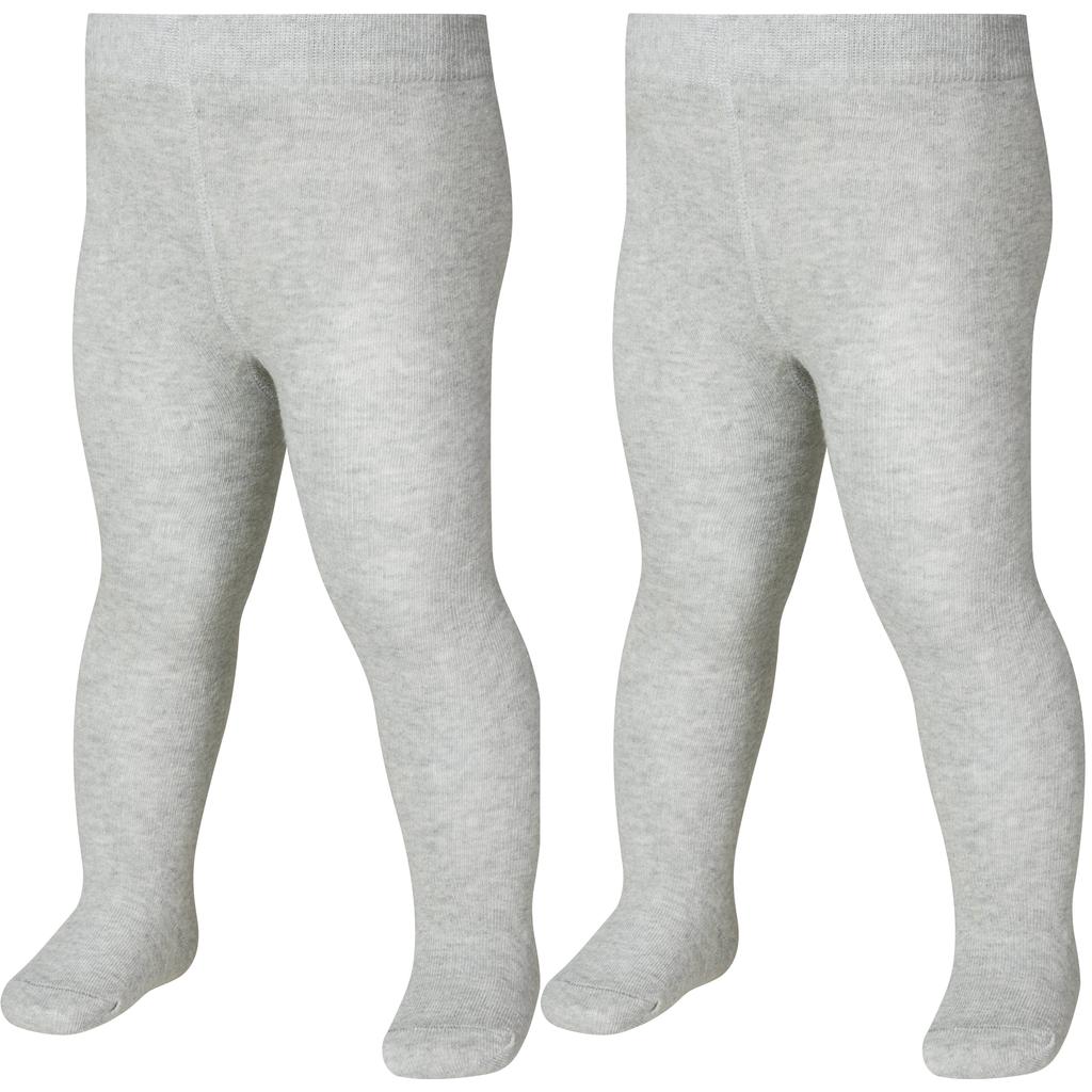 Set van 2 grijs melange meisjes Playshoes maillots melée van katoen met effen