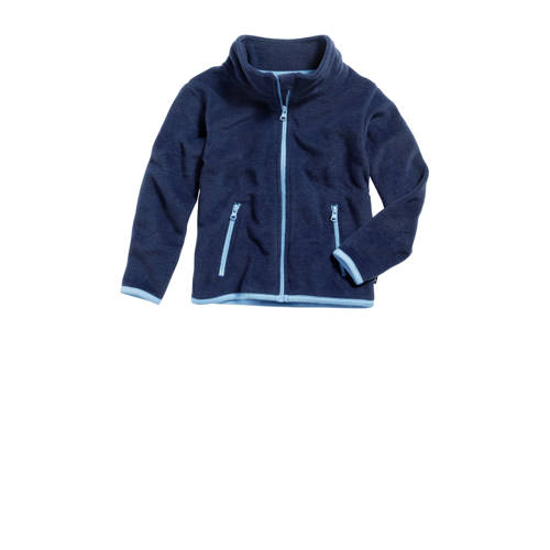 Playshoes fleece vest donkerblauw/lichtblauw afbeelding