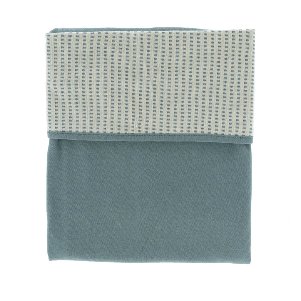 Snoozebaby baby ledikantdeken 100x150 cm Smokey Green, Groen
