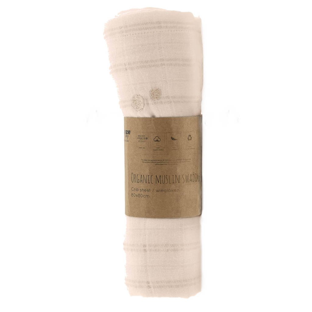 Snoozebaby swaddle 80x80 cm Milky Rust