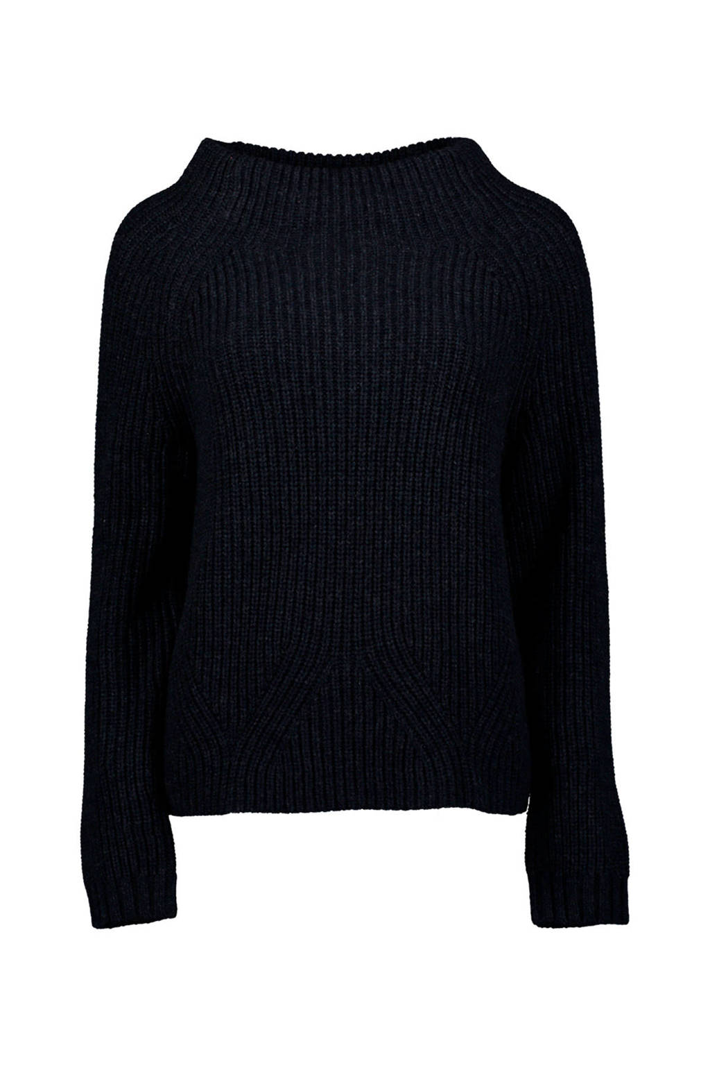 Re-Draft gebreide trui donkerblauw, Donkerblauw