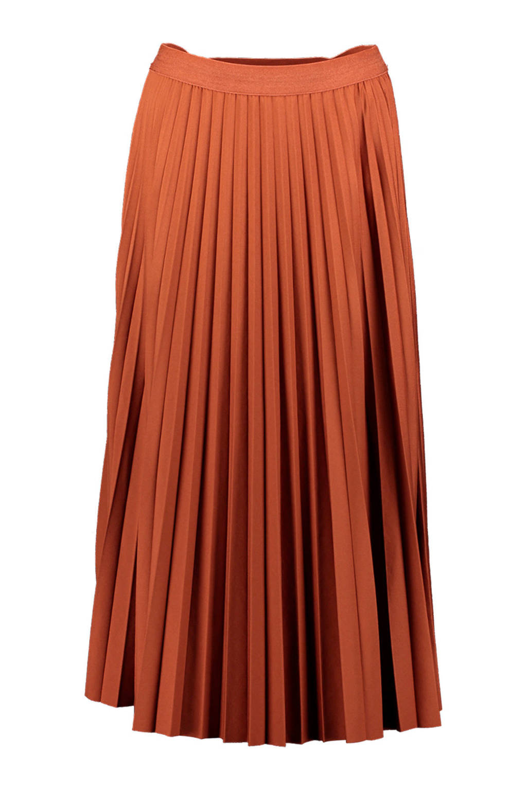 Re-Draft plissé rok bruin, Bruin