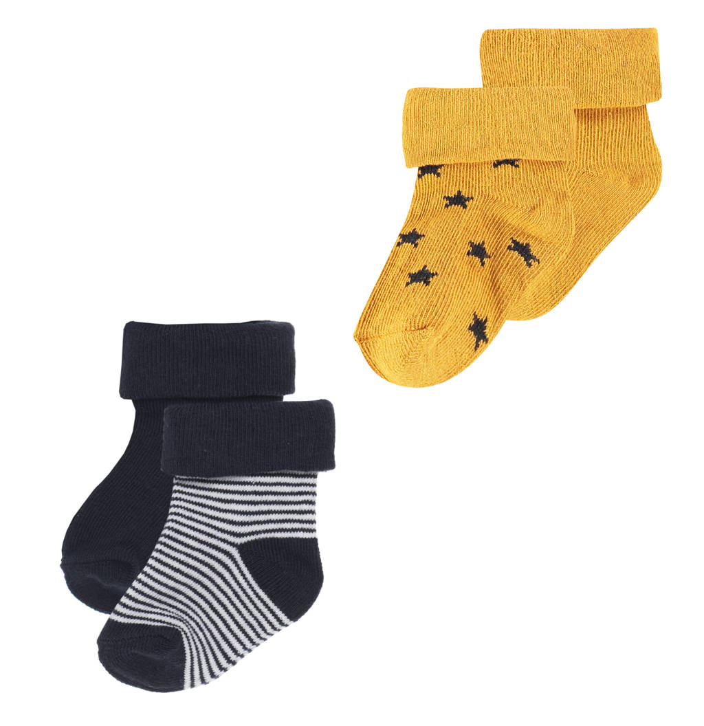 Noppies newborn baby sokken Guzz - set van 2 multi color