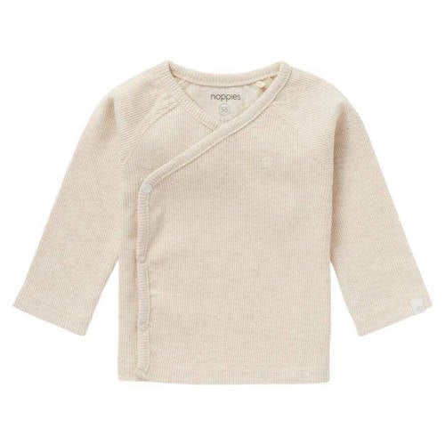 Noppies baby baby longsleeve Nanyuki met borduursels beige afbeelding