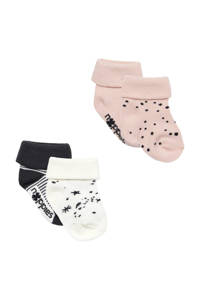 Noppies newborn baby sokken Eva - set van 4 multi color
