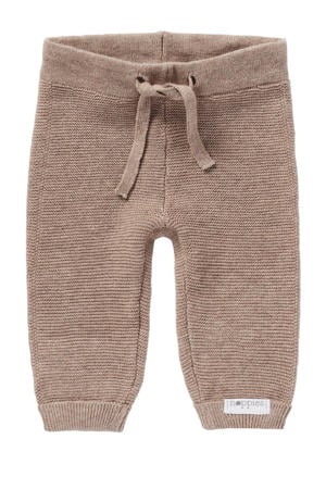 baby broek Grover van katoen taupe melange