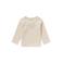 Noppies baby gemêleerde ribgebreide longsleeve Natal met katoen beige melange