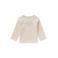 Noppies gemêleerde ribgebreide longsleeve Natal met katoen beige melange