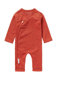 Noppies baby boxpak Noorvik met grafische print en borduursels roodbruin, Roodbruin