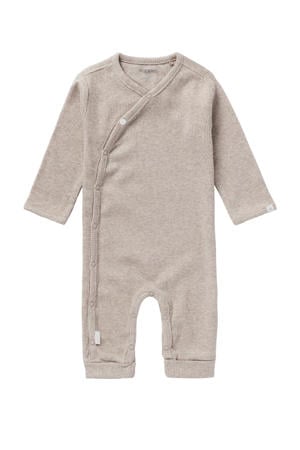 baby boxpak Nevis met borduursels taupe melange