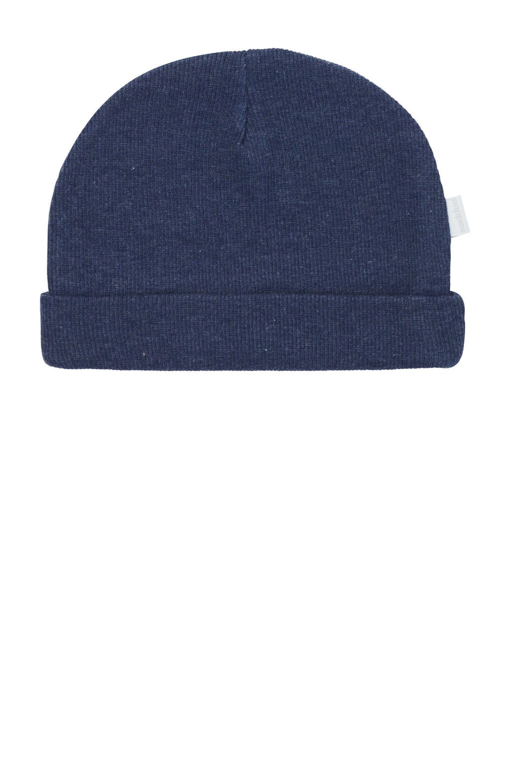 Noppies rib gebreide newborn muts Nevel donkerblauw