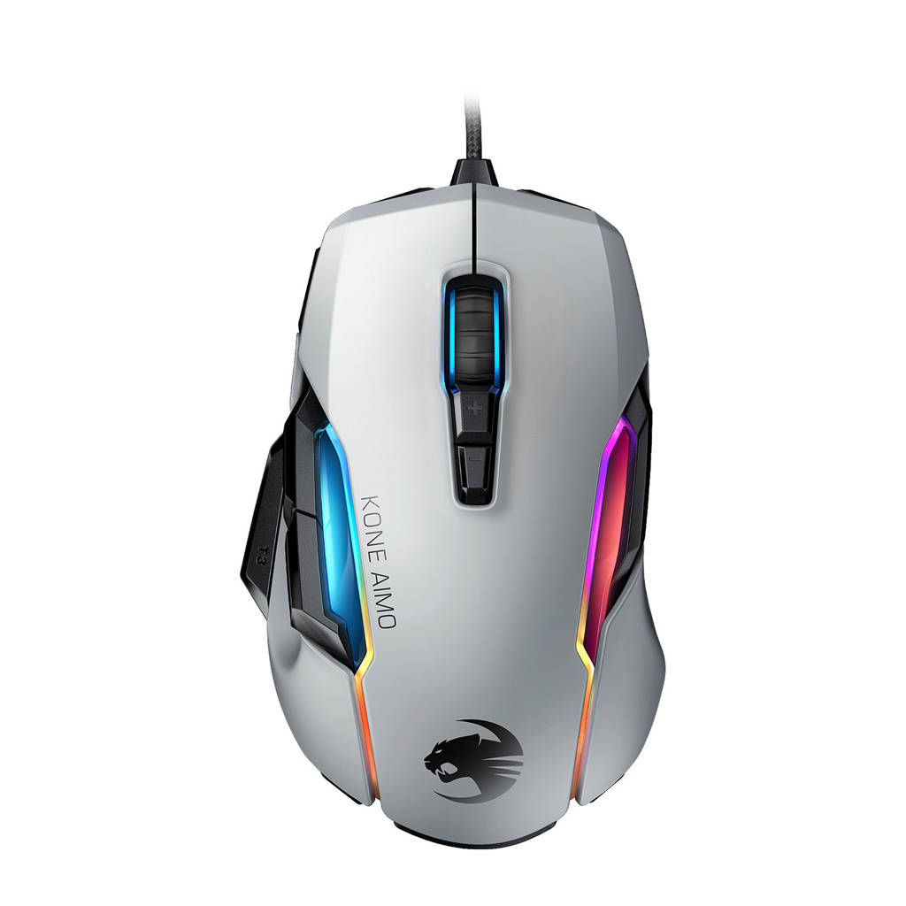 Roccat KONE AIMO REMASTERED gaming muis, Wit