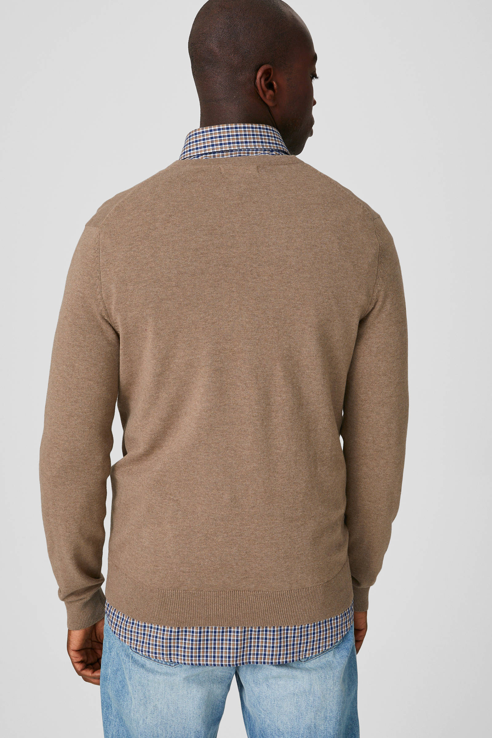 C&A Canda trui met overhemd beige | wehkamp C&A Canda trui met overhemd beige | wehkamp