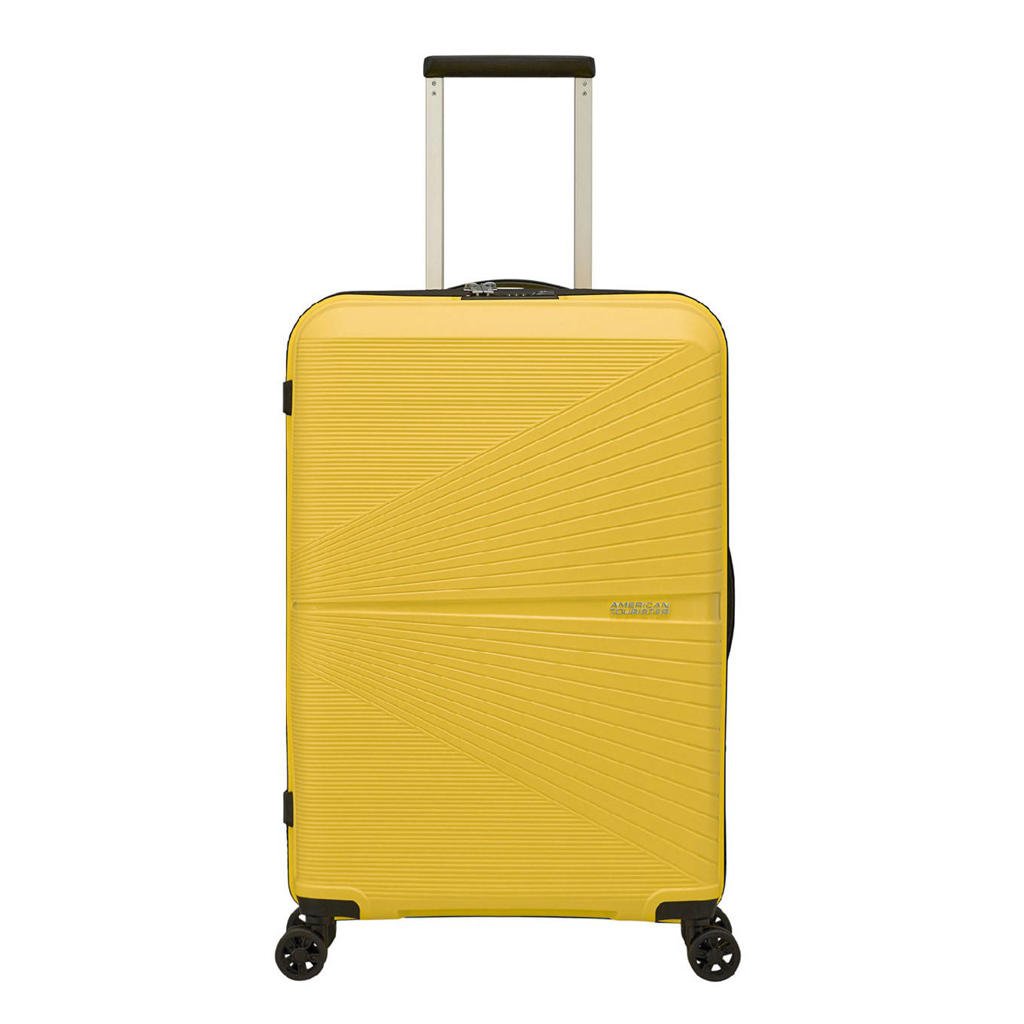 American Tourister  trolley Airconic Spinner 67 cm. geel