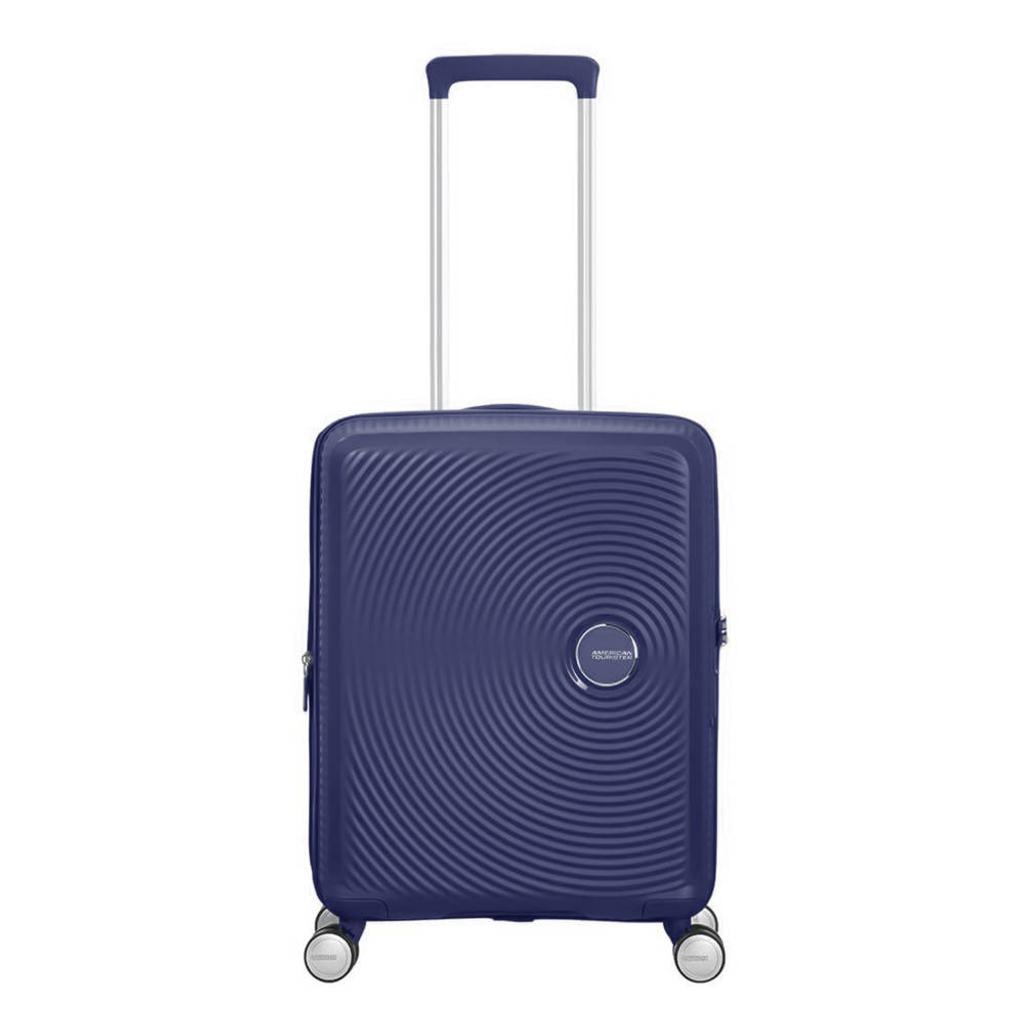 American Tourister trolley Soundbox 55 cm. Expandable donkerblauw