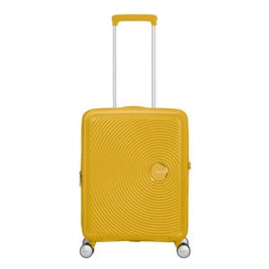 trolley Soundbox Spinner 55 cm. Expandable geel